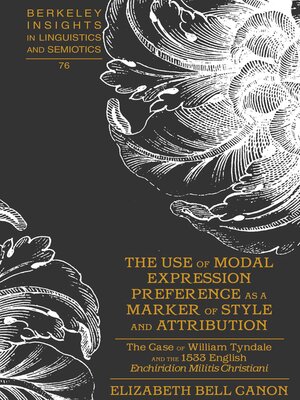 cover image of The Use of Modal Expression Preference as a Marker of Style and Attribution